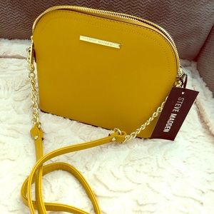 NWT Steve Madden Mustard Yellow Crossbody Purse